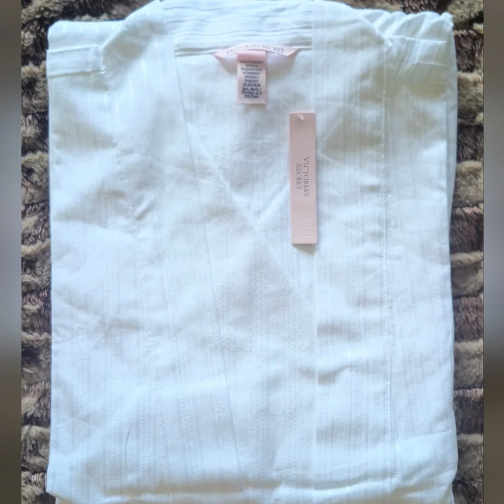 Victoria's Secret Modal Cotton Long Robe Size M/L NWT - Picture 3 of 9